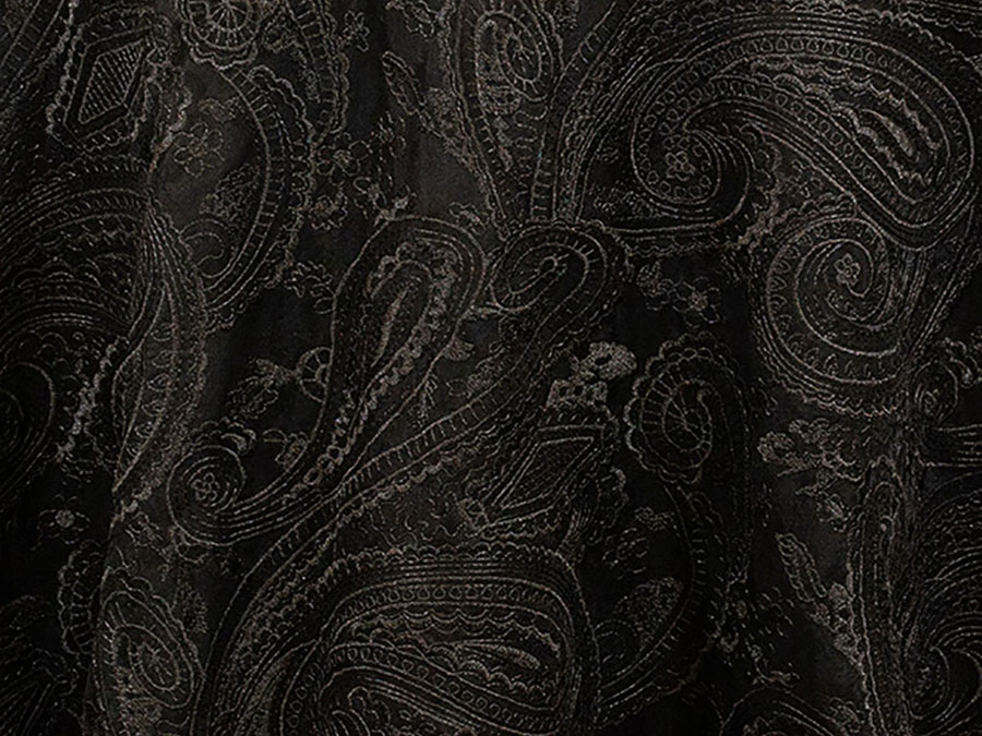 Black Paisley Lace